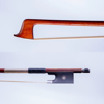 A Silver Mounted Art Deco Style Violin Bow By Patrick Grippa