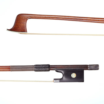 A Silver Mounted Violin Bow by Hermann William Prell, Circa 1900