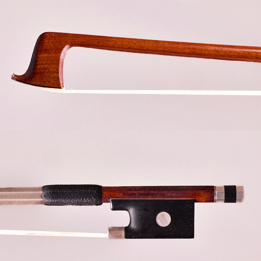 A Good Silver Mounted Viola Bow By Roger Zabinski