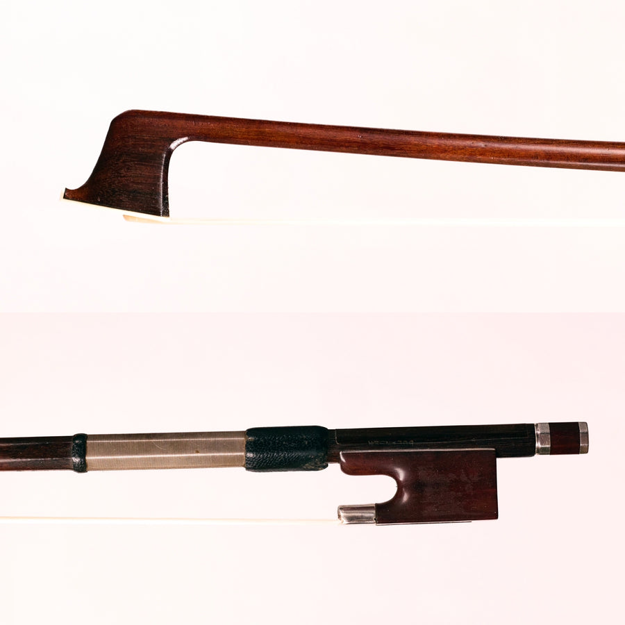 A Viola Bow By John Bolander in Silver & Mahagonay, #403
