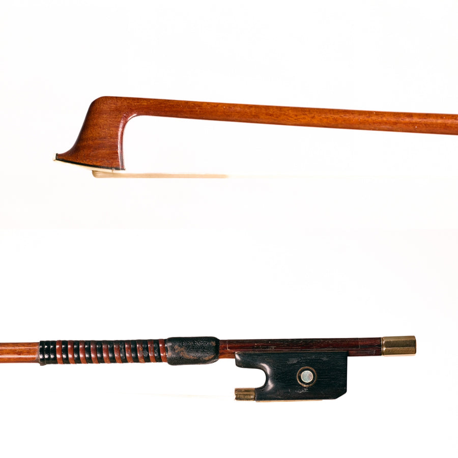 A Fine Gold Mounted English Viola Bow By William Percival Bryant