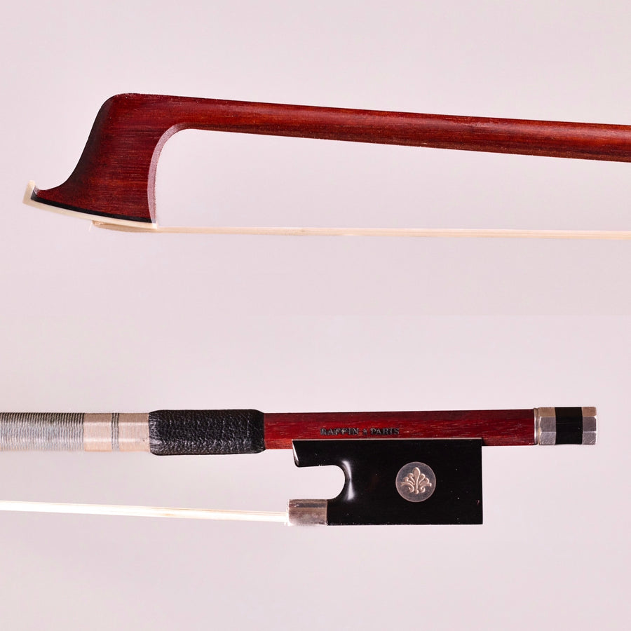 A Special Silver Mounted French Bow By Sandrine Raffin.