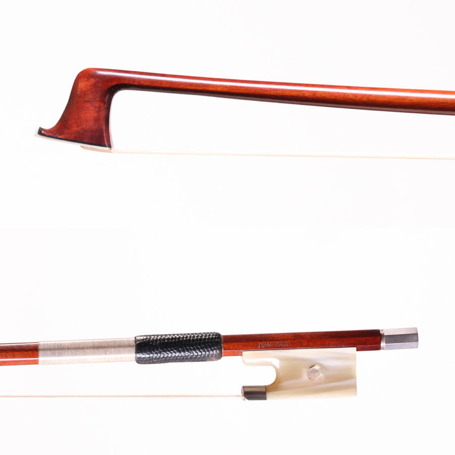 A Silver and White Horn Mounted Pernambuco Bow by Jean Paul.