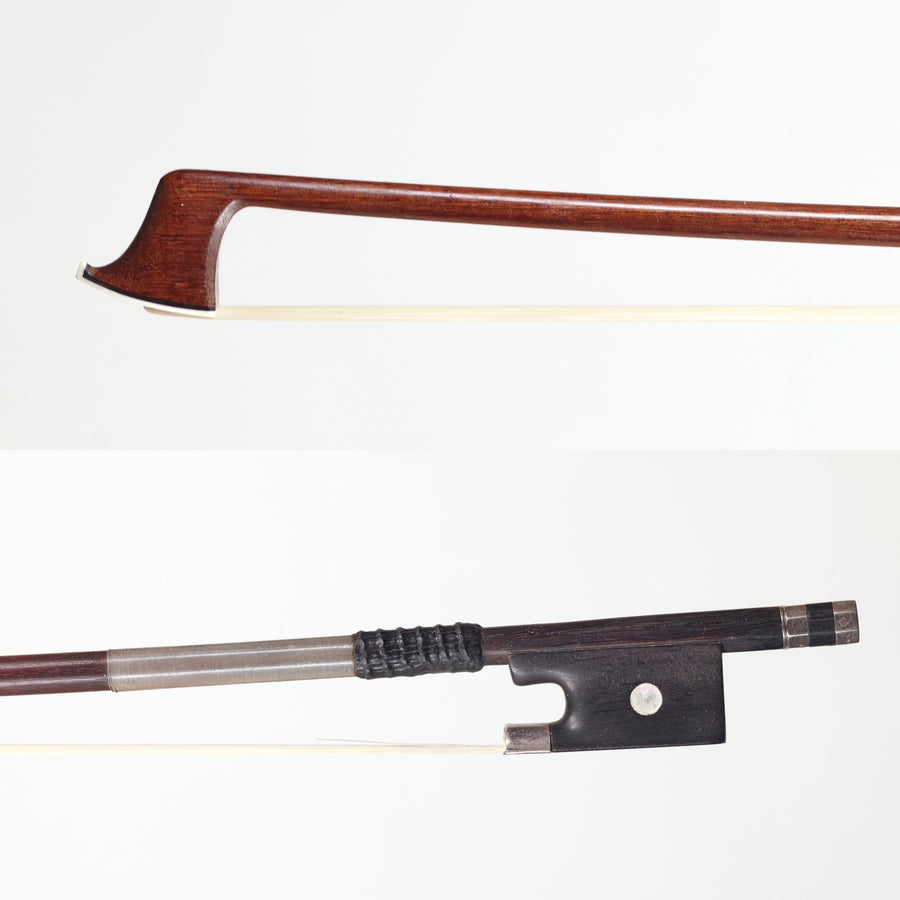 A Fine, Rare Violin Bow By Nicolas Maline For Vuillaume, Mid 19th Century.