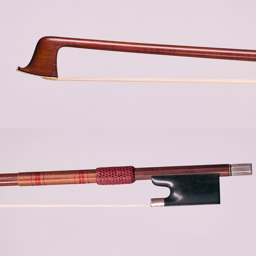 A Fine Early 20th C. Violin Bow By Hermann William Prell