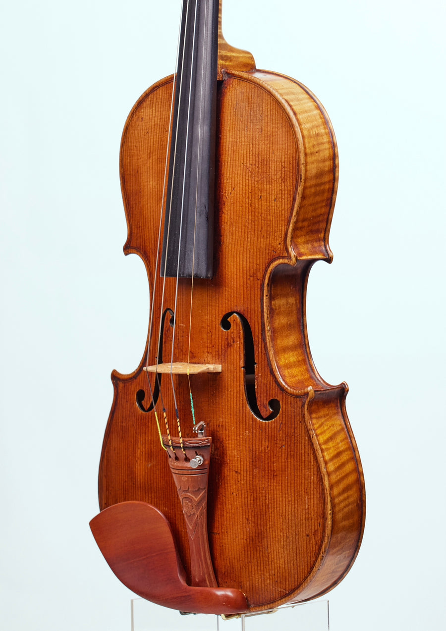 A Good German Violin With Several Repairs, Late 19th Century