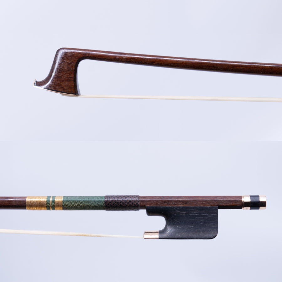 A Fine Gold Mounted Viola Bow by William Salchow, 1965