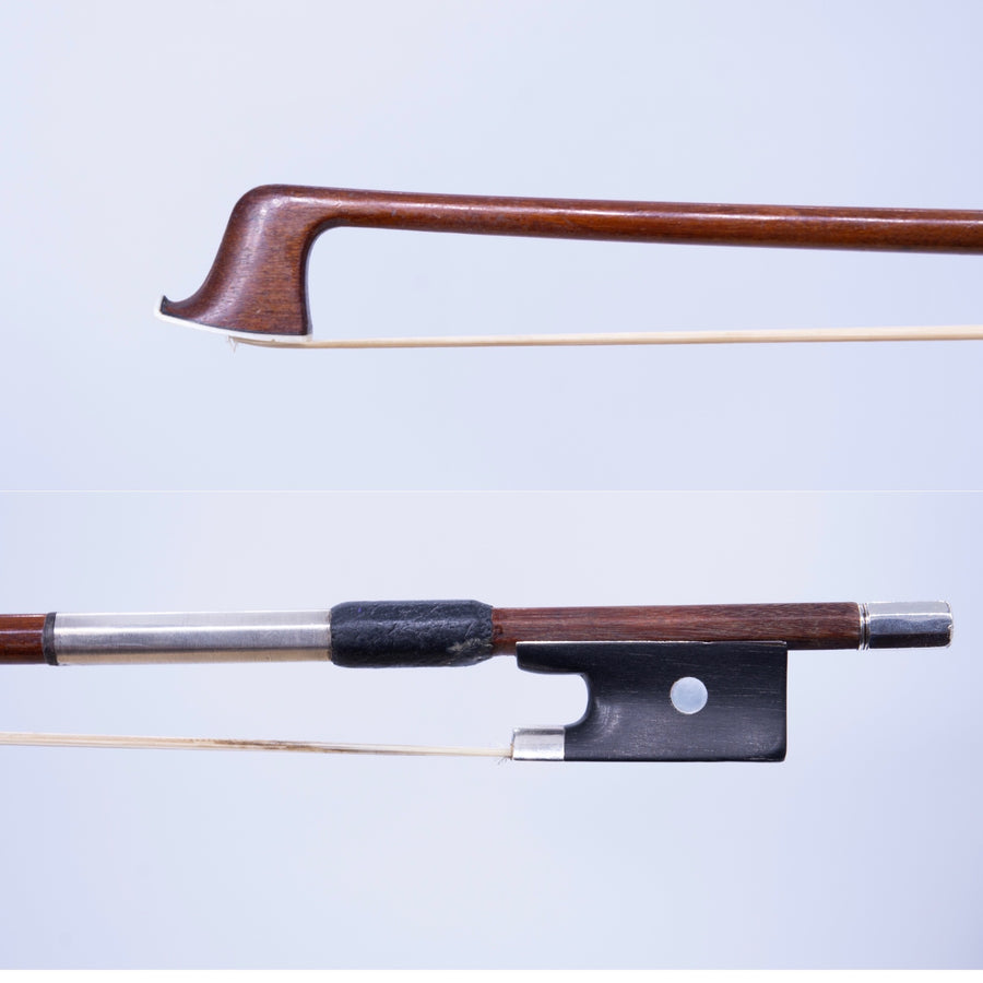 An Early 20th Century Silver Mounted Violin Bow, Germany