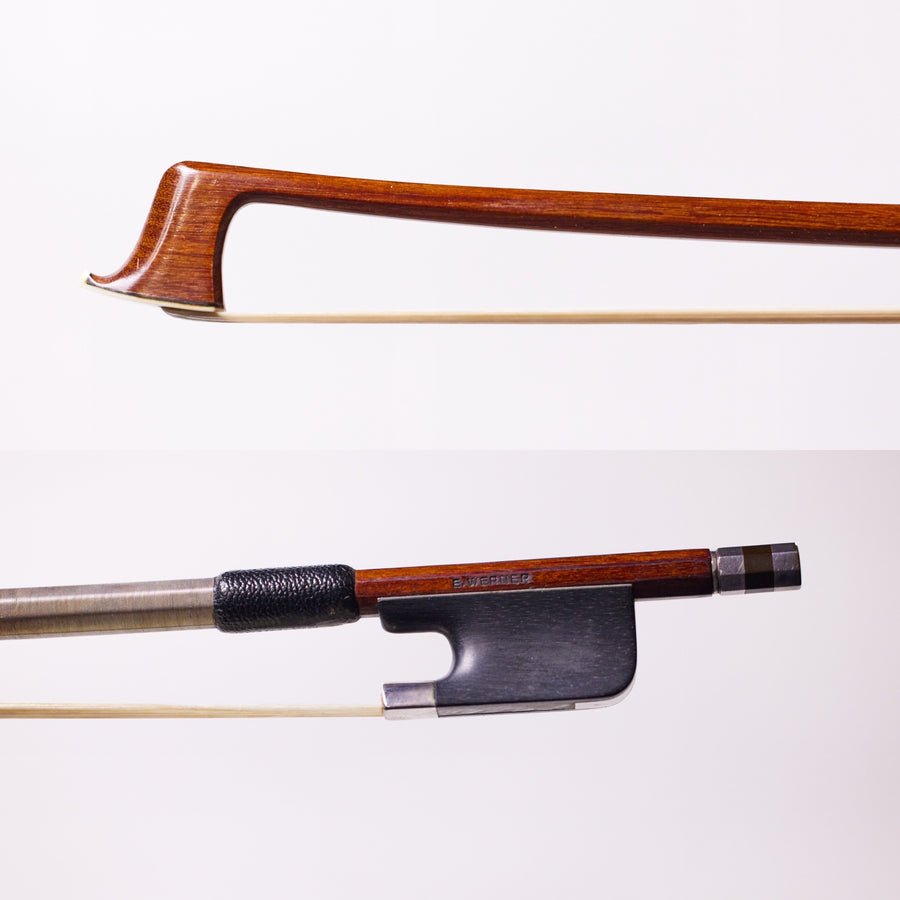 A Silver Mounted Viola Bow by Emile Werner