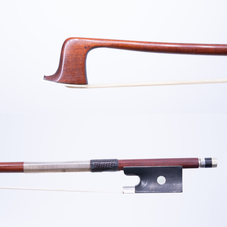 A French Silver Mounted Viola Bow From Laberte