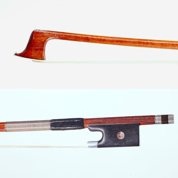 A Silver Mounted Violin Bow By Hans Baumler