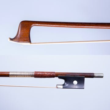 A Nickel Mounted German Violin Bow By Robert M. Ernst