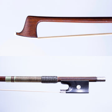 A Silver Mounted Violin Bow From The Weichold Workshop
