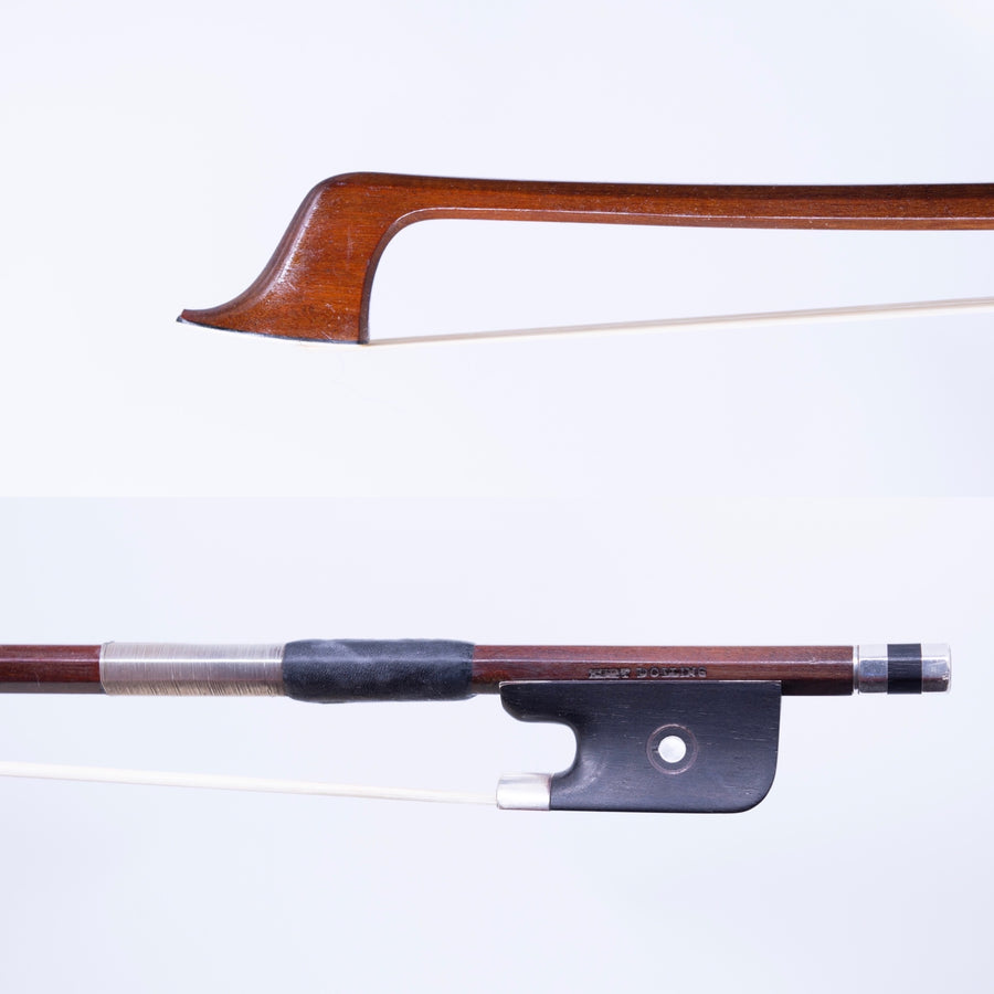 A Silver Mounted German Cello Bow by Kurt Dolling